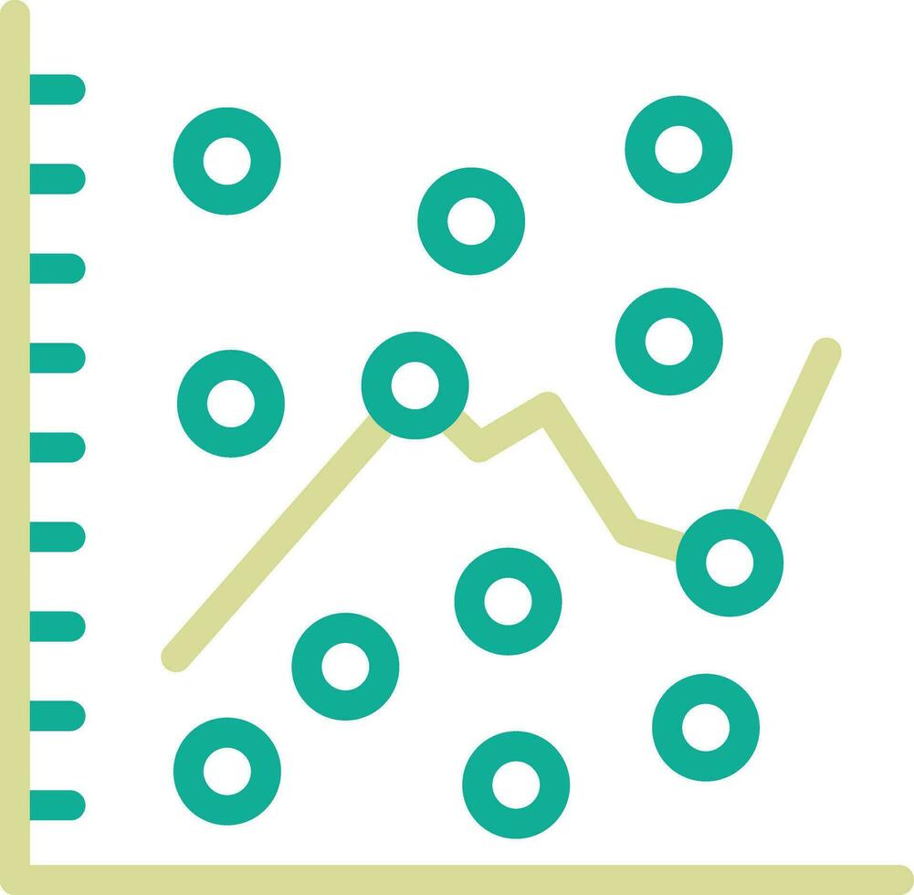 Scatter Plot Vector Icon