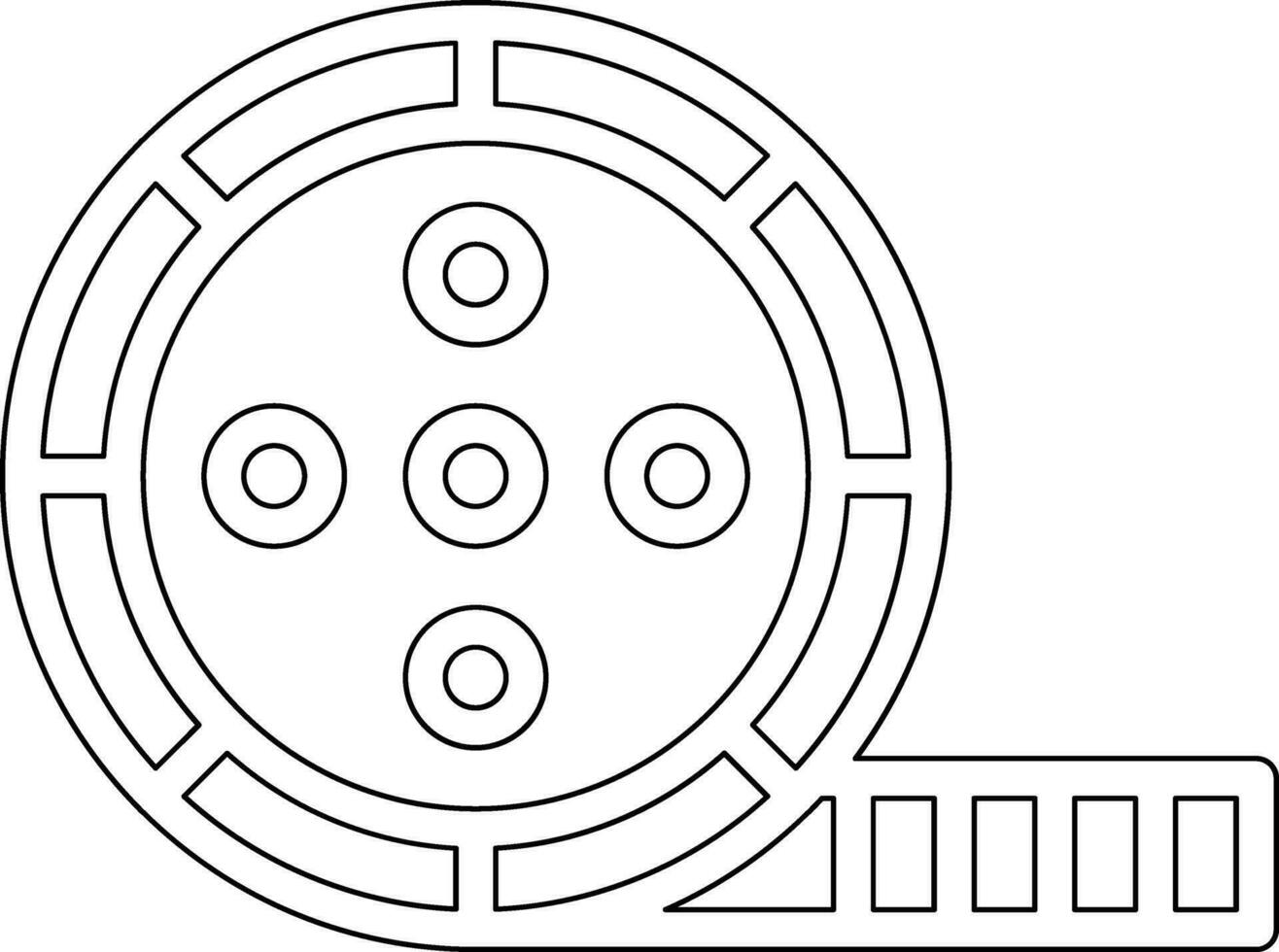 Film Reel Vector Icon