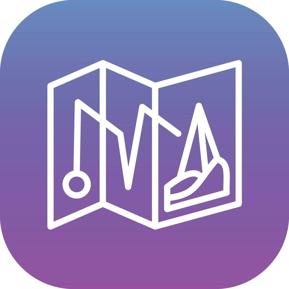 Desert Map Vector Icon
