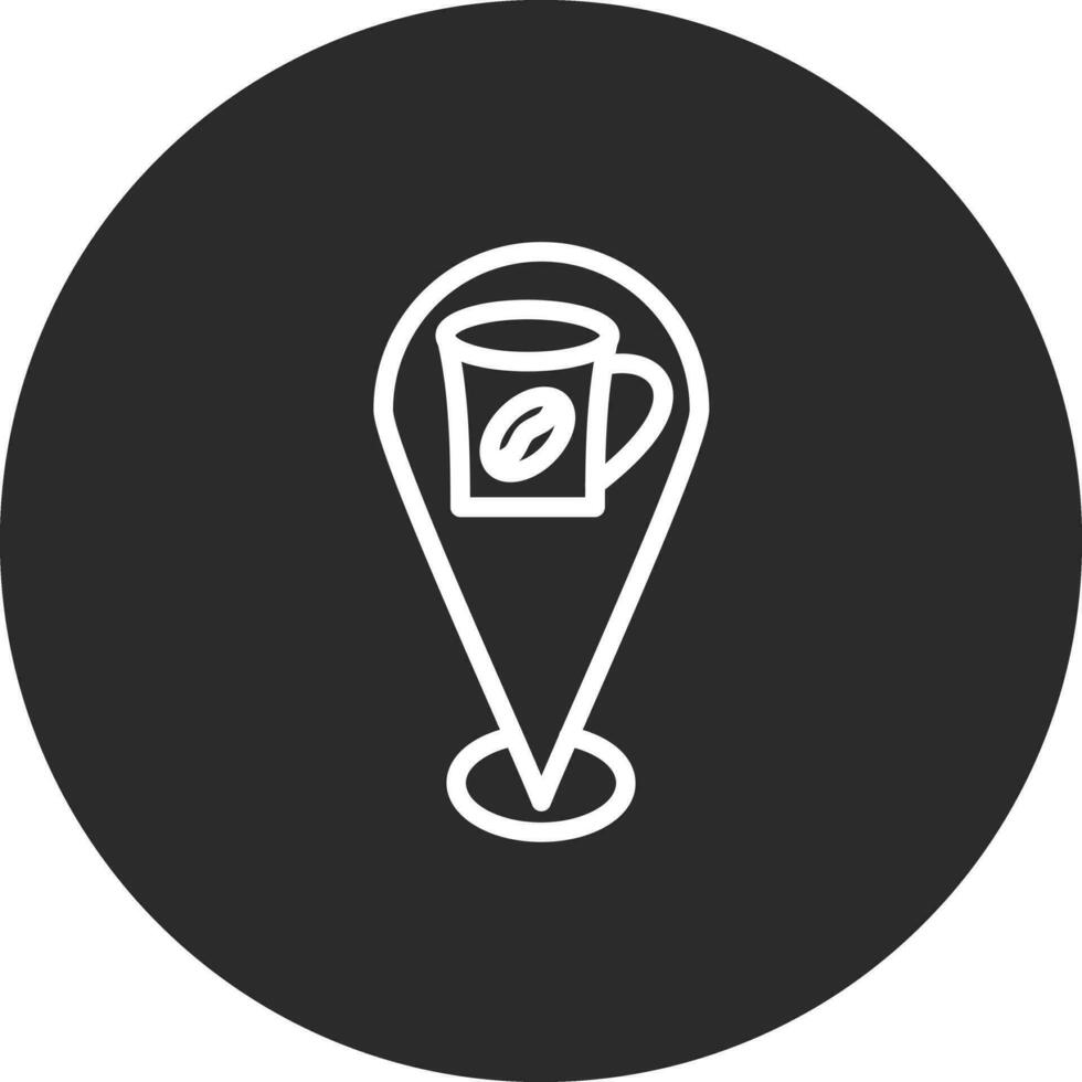 Cafe Location Vector Icon