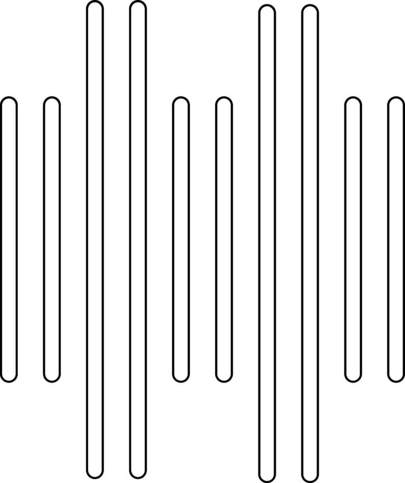 Vertical Bars Vector Icon