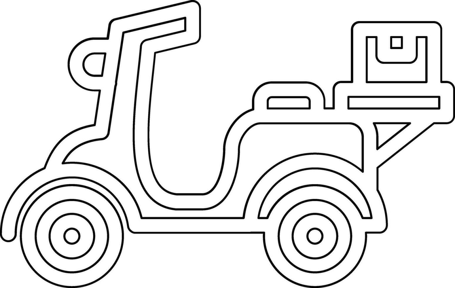 Motorbike Delivery Vector Icon