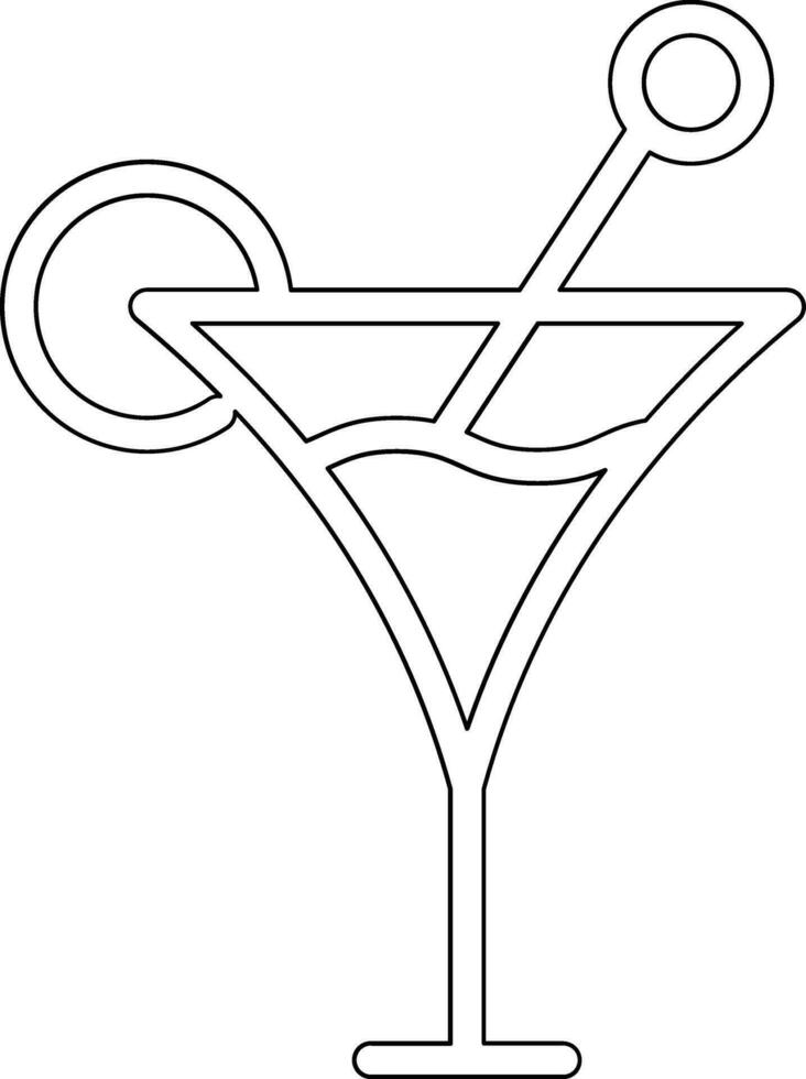 icono de vector de coctel