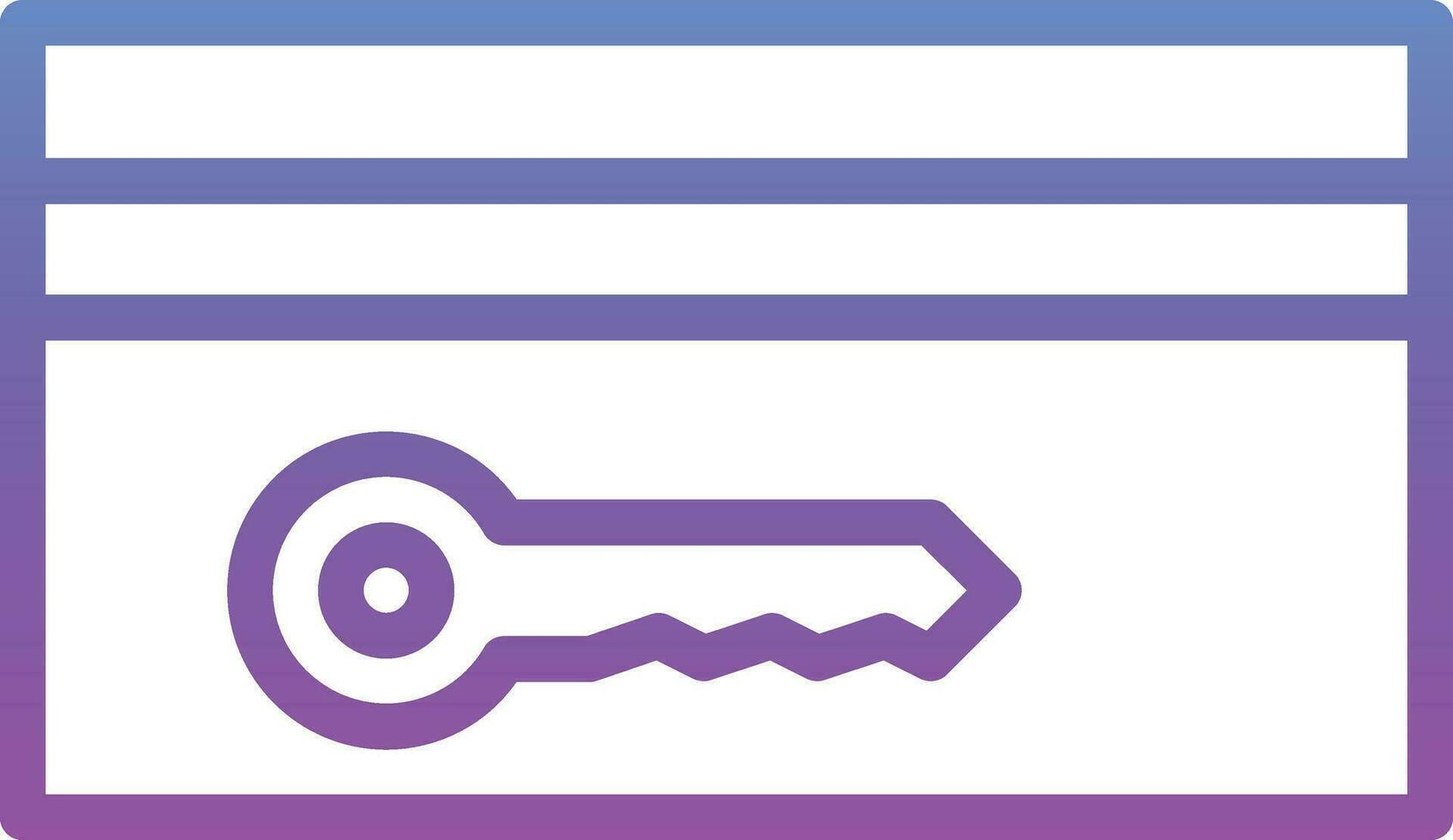 Card Key Vector Icon