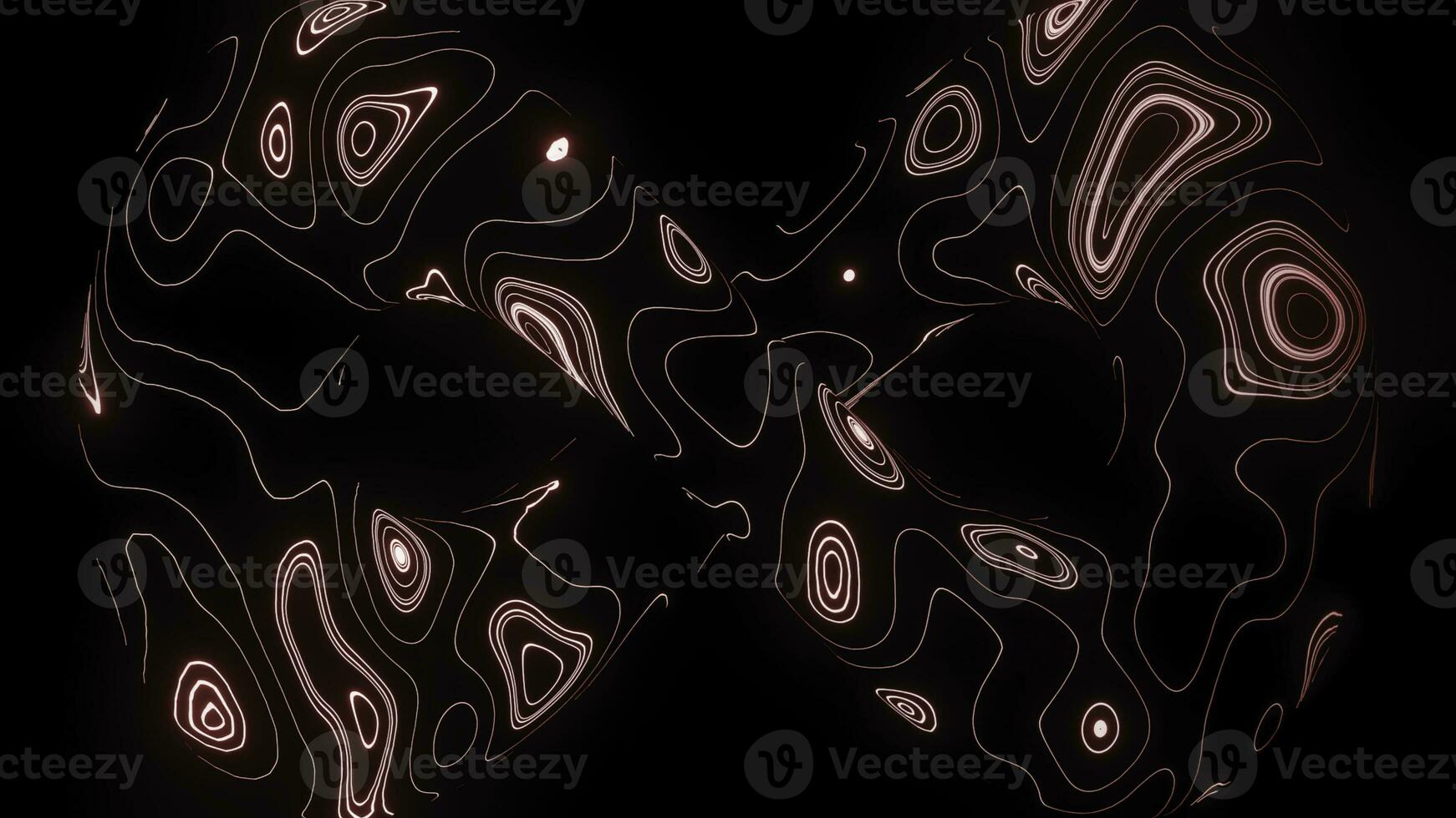 3d infinity sign with energy lines. Design. Twisted endless loop with neon pattern. Luminous psychedelic pattern of lines in shape of infinity photo