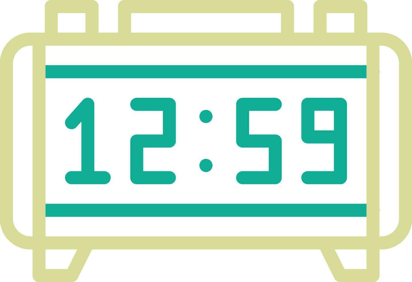 Digital Clock Vector Icon