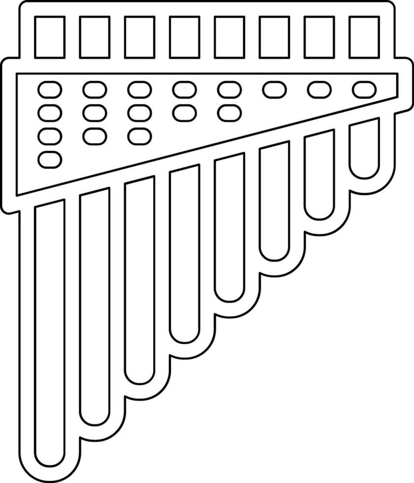 Pan Flute Vector Icon