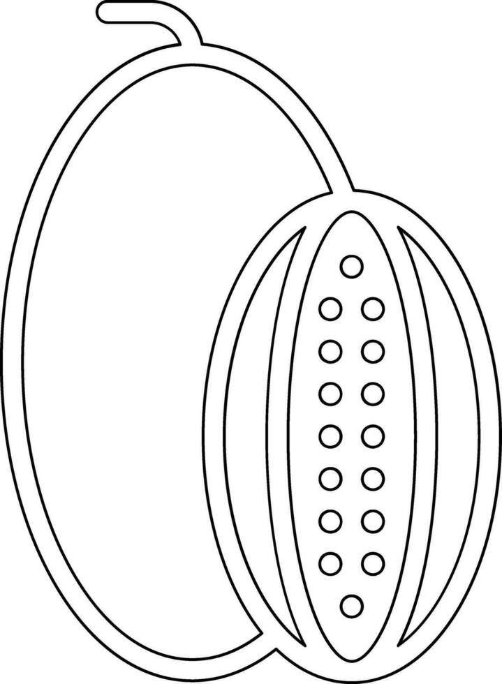 Rockmelon Vector Icon