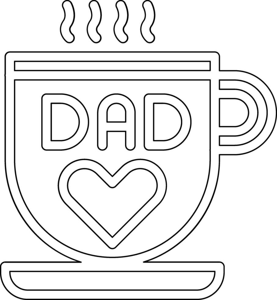 DAD Mug Vector Icon