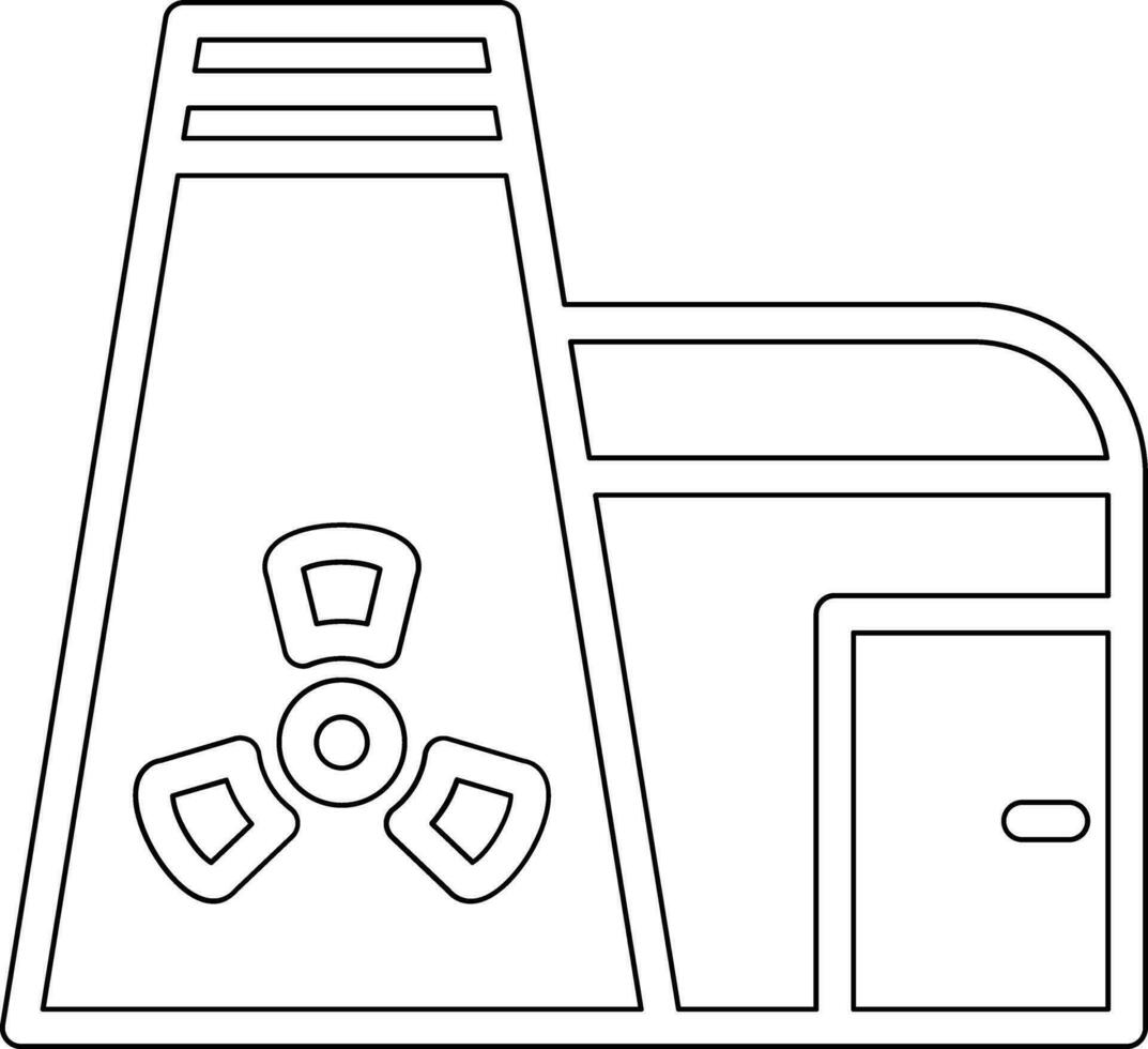 Nuclear Plant Vector Icon