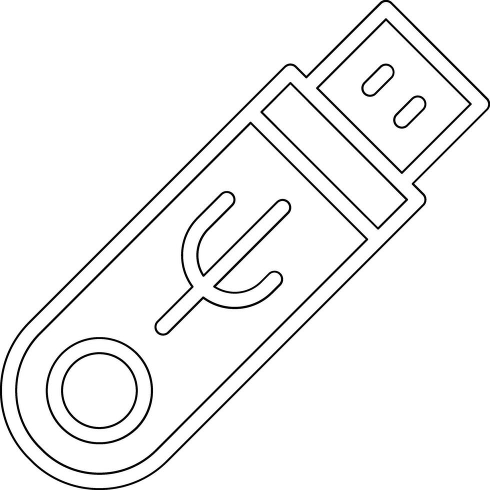 icono de vector de memoria USB