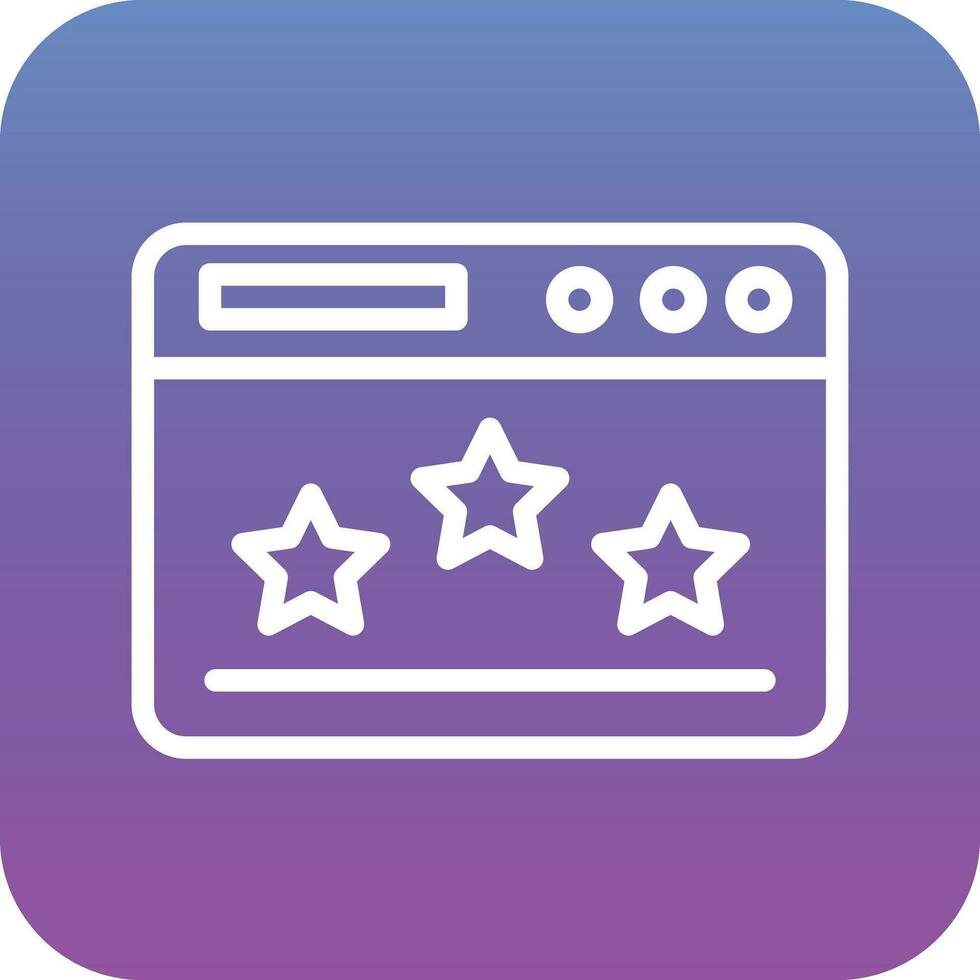 Website Rating Vector Icon