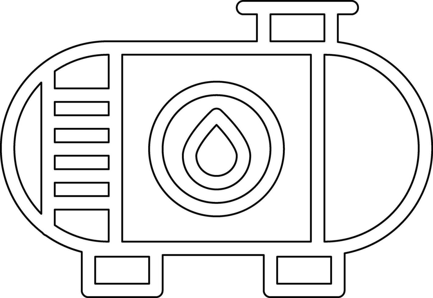 icono de vector de tanque de aceite