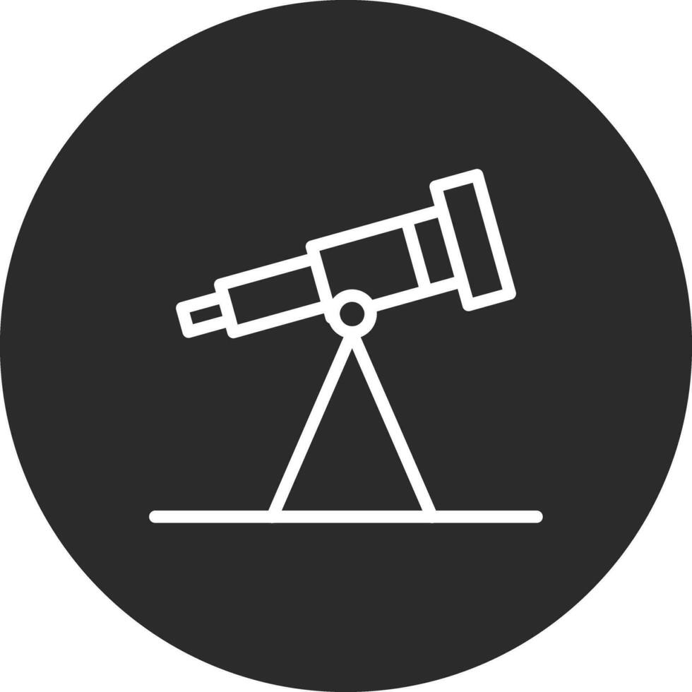 icono de vector de telescopio