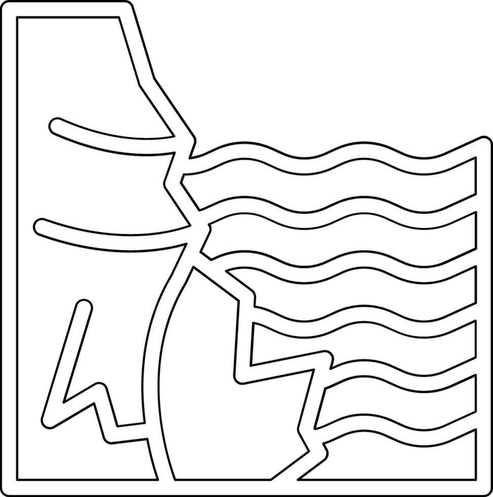 Cliff Vector Icon
