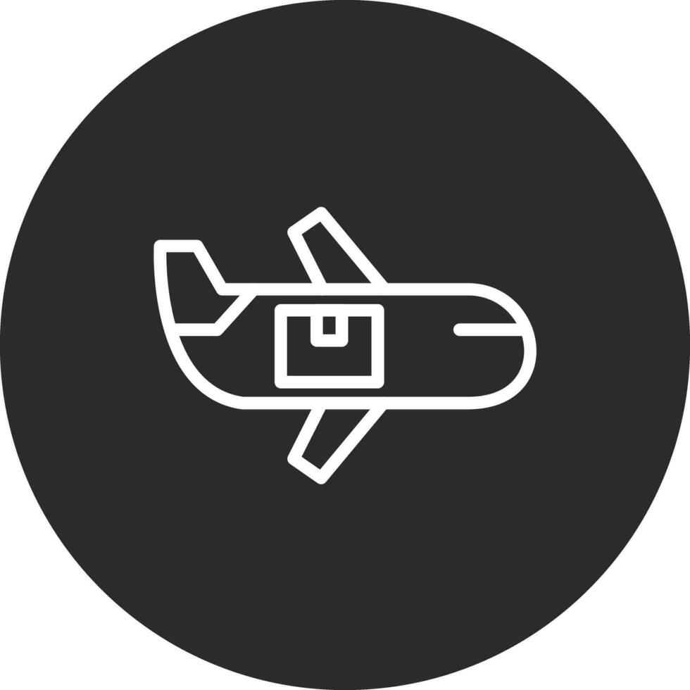 Airplane Delivery Vector Icon