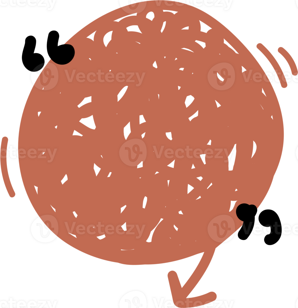 Colorful pastel red color speech bubble balloon with quotation marks, icon sticker memo keyword planner text box banner, flat png transparent element design