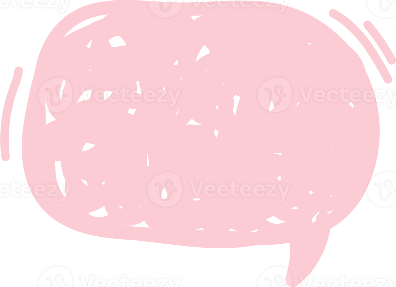 Colorful pastel pink color speech bubble balloon, icon sticker memo keyword planner text box banner, flat png transparent element design