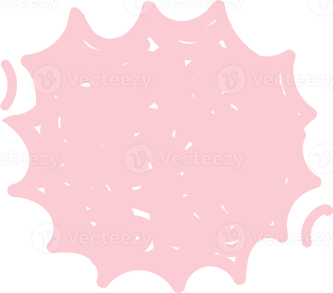 Colorful pastel pink color speech bubble balloon, icon sticker memo keyword planner text box banner, flat png transparent element design