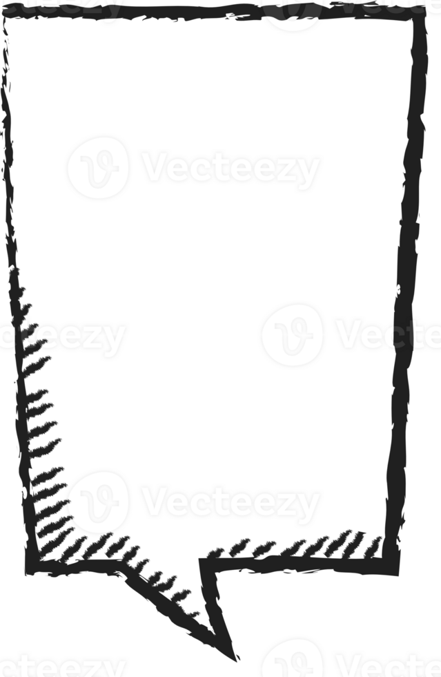 Black and white color speech bubble balloon, icon sticker memo keyword planner text box banner, flat png transparent element design