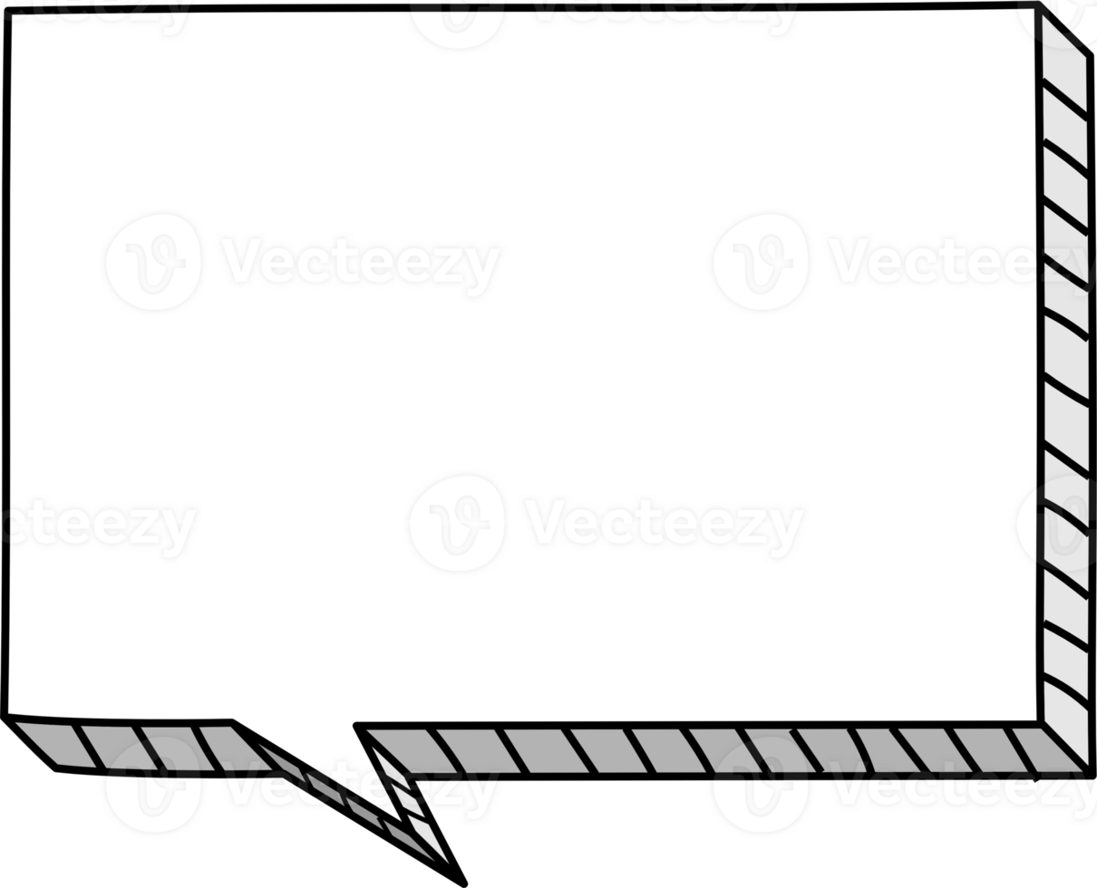 3d speech bubble balloon icon sticker memo keyword planner text box banner, flat png transparent element design