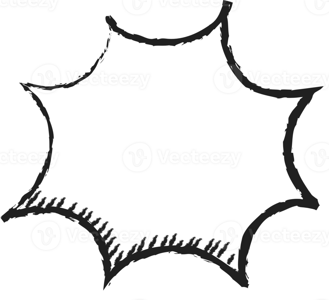 Black and white color speech bubble balloon, icon sticker memo keyword planner text box banner, flat png transparent element design