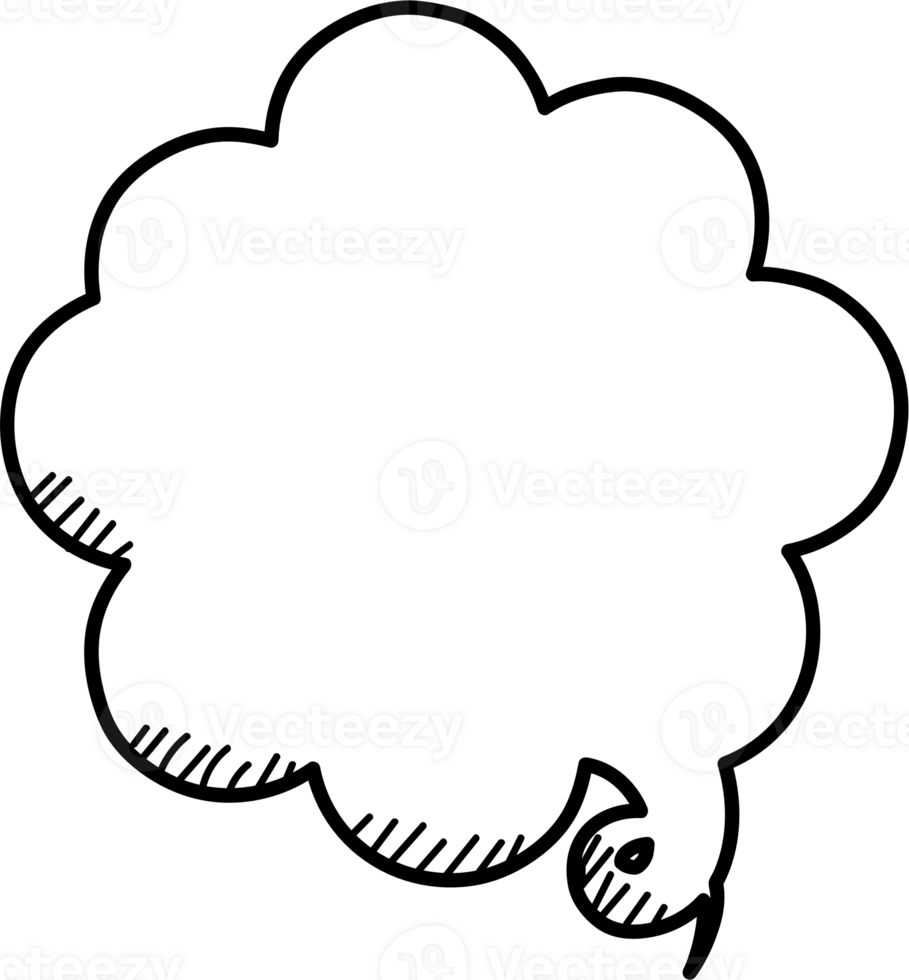 Black and white color speech bubble balloon, icon sticker memo keyword planner text box banner, flat png transparent element design