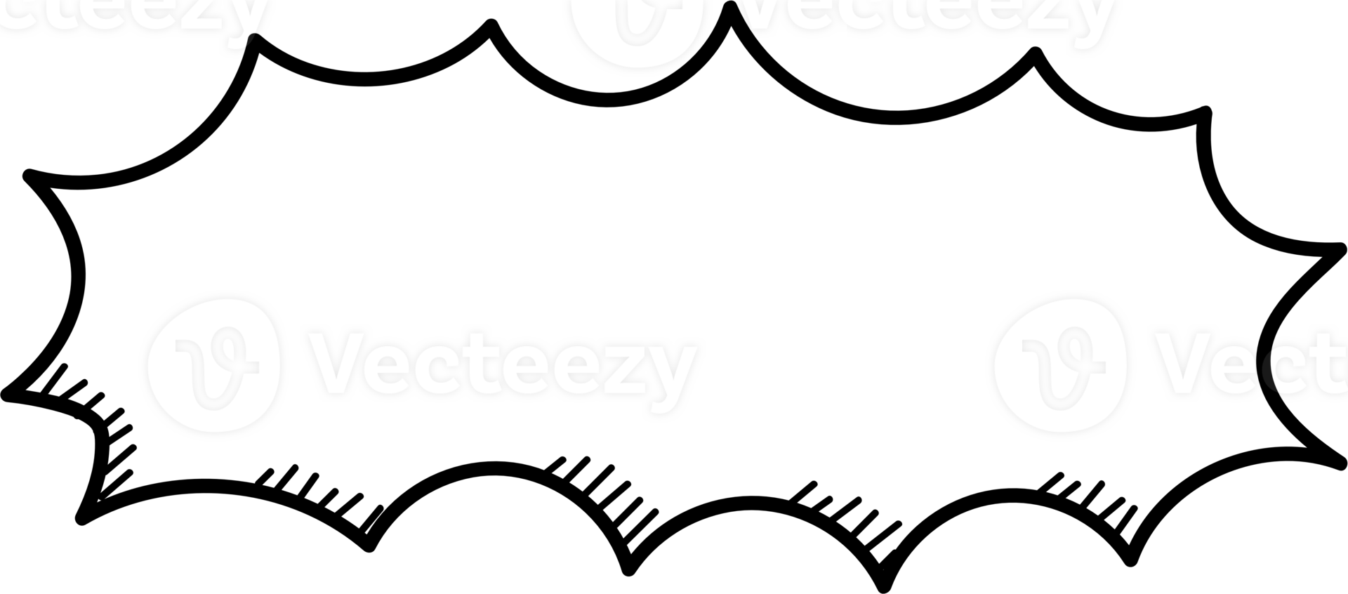 Black and white color speech bubble balloon, icon sticker memo keyword planner text box banner, flat png transparent element design
