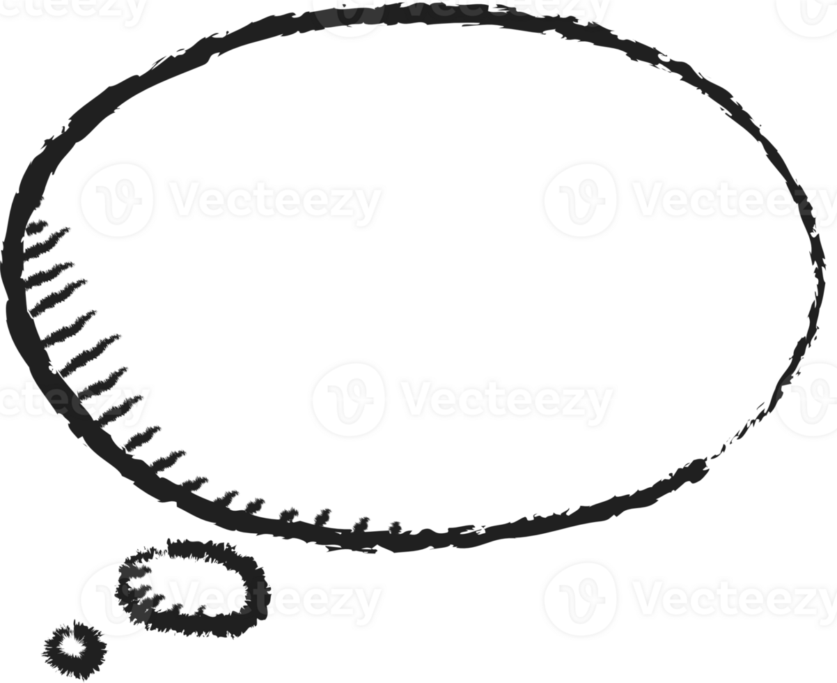 Black and white color speech bubble balloon, icon sticker memo keyword planner text box banner, flat png transparent element design