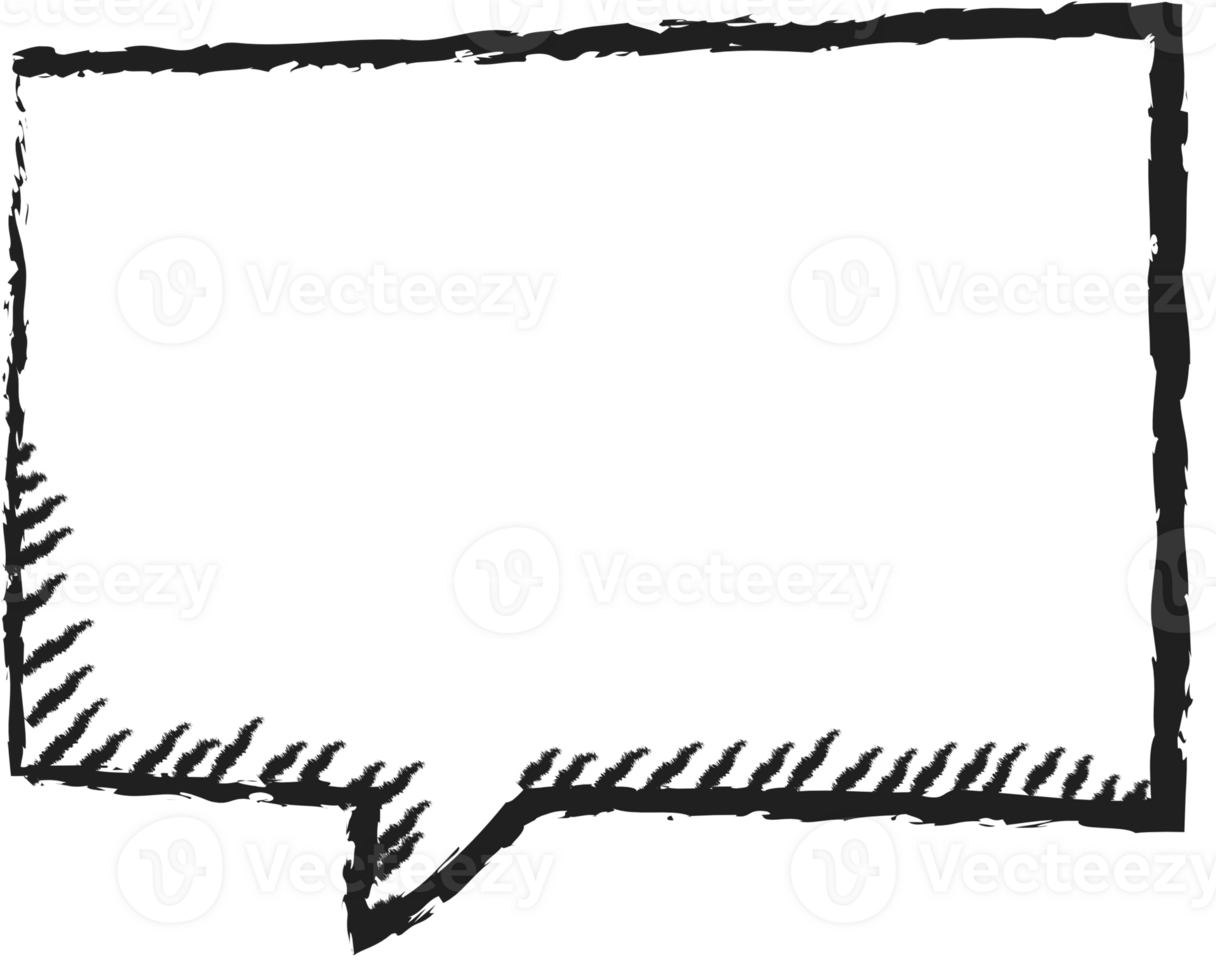 Black and white color speech bubble balloon, icon sticker memo keyword planner text box banner, flat png transparent element design