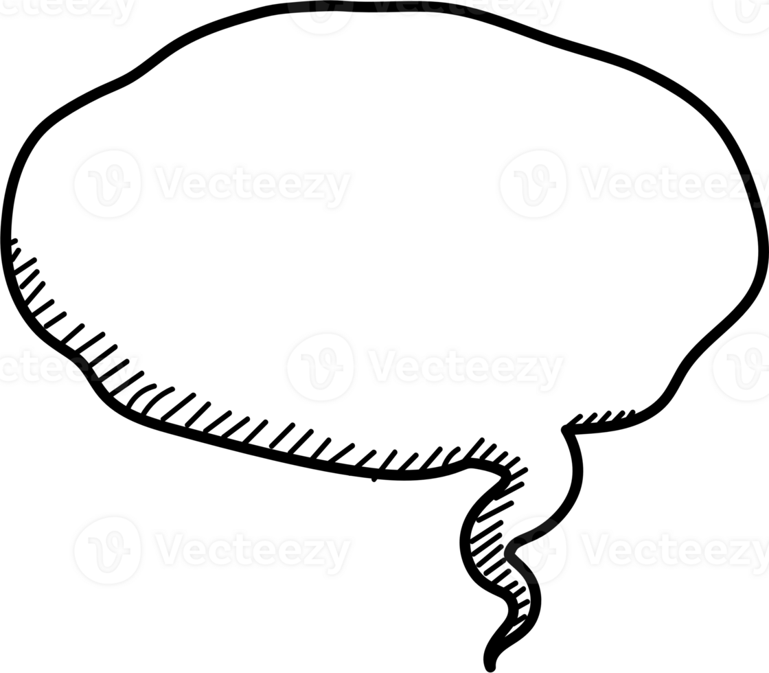 Black and white color speech bubble balloon, icon sticker memo keyword planner text box banner, flat png transparent element design