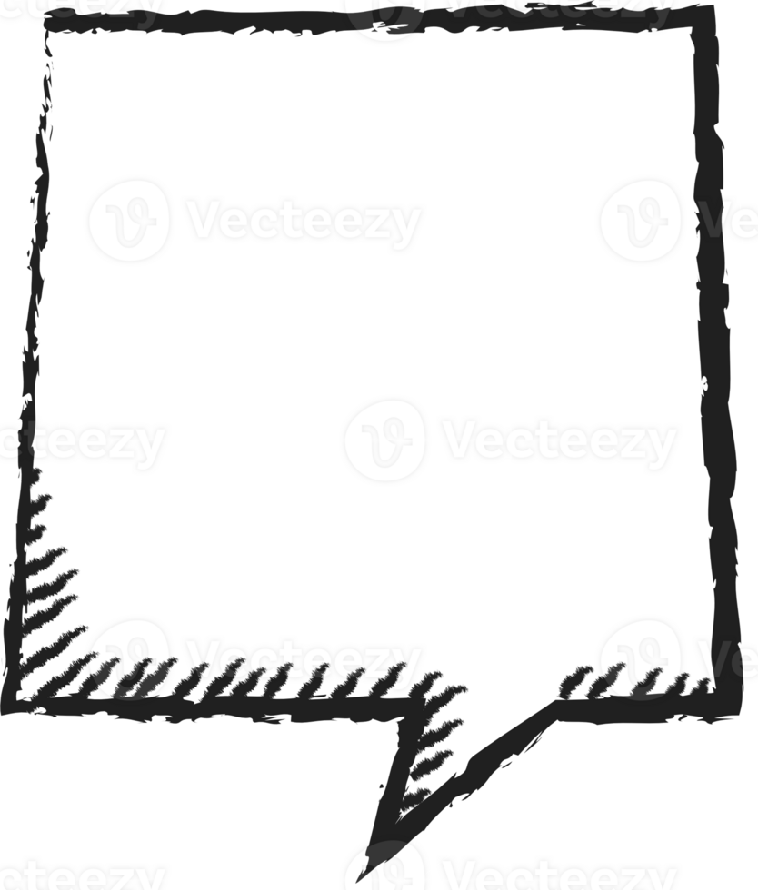 Black and white color speech bubble balloon, icon sticker memo keyword planner text box banner, flat png transparent element design