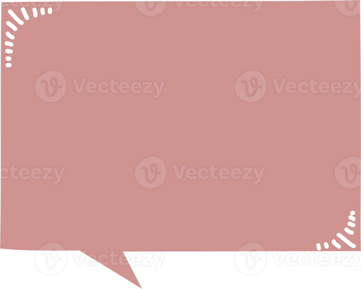 Colorful pastel red color speech bubble balloon, icon sticker memo keyword planner text box banner, flat png transparent element design
