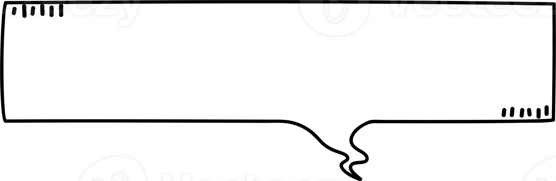 Black and white speech bubble balloon, icon sticker memo keyword planner text box banner, flat png transparent element design