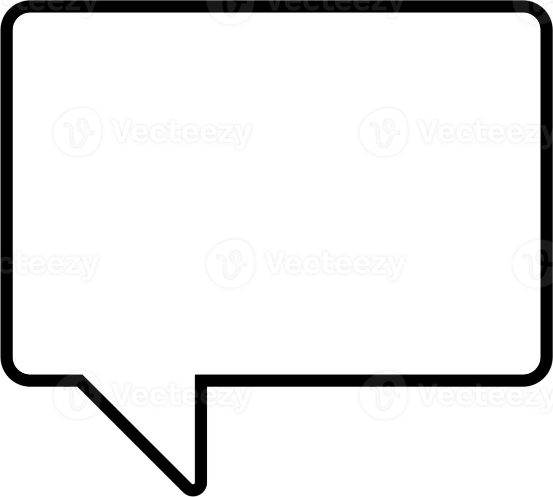 Black and white speech bubble balloon, icon sticker memo keyword planner text box banner, flat png transparent element design