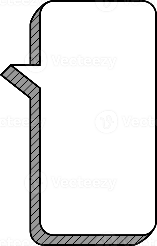 3d speech bubble balloon black and white color icon sticker memo keyword planner text box banner, flat png transparent element design