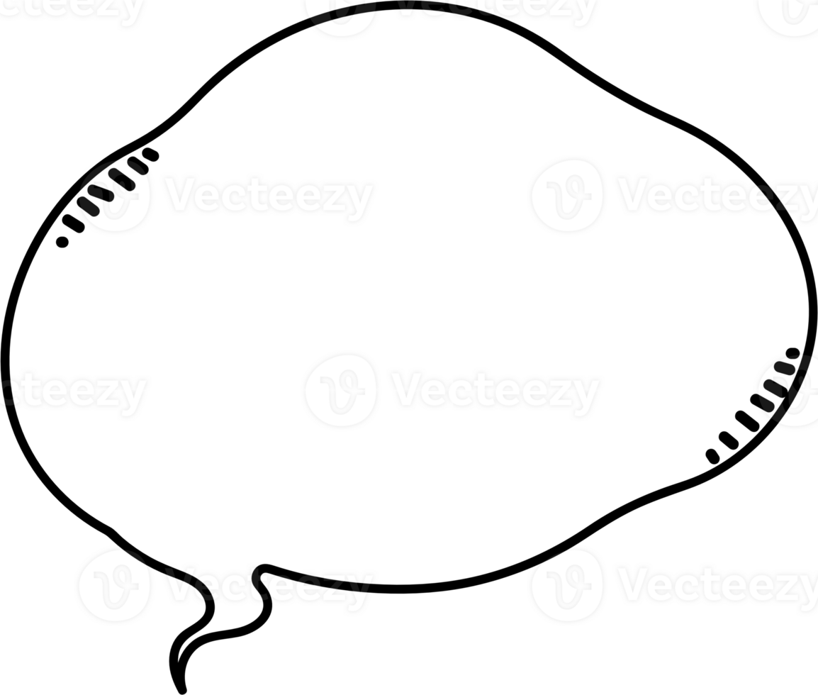 Black and white speech bubble balloon, icon sticker memo keyword planner text box banner, flat png transparent element design