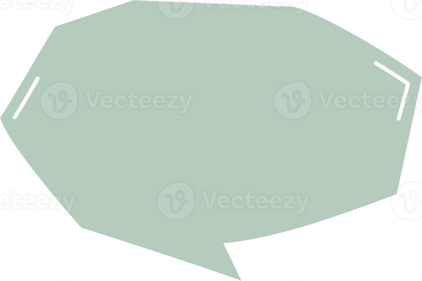 Colorful pastel green color speech bubble balloon, icon sticker memo keyword planner text box banner, flat png transparent element design