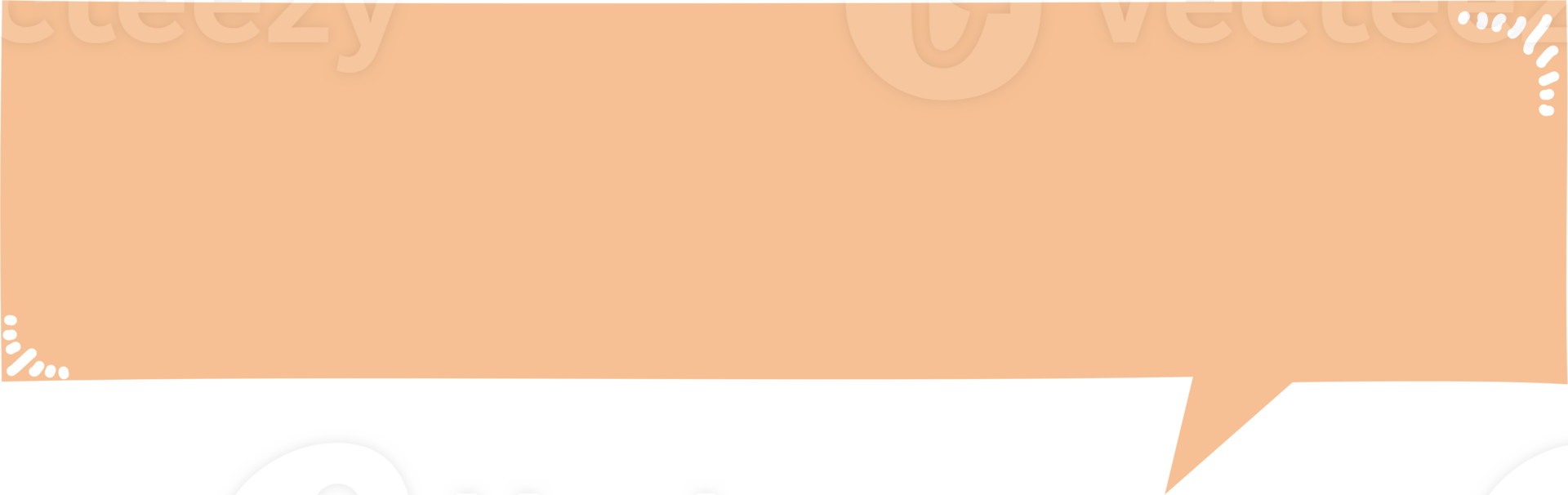 Colorful pastel orange color speech bubble balloon, icon sticker memo keyword planner text box banner, flat png transparent element design