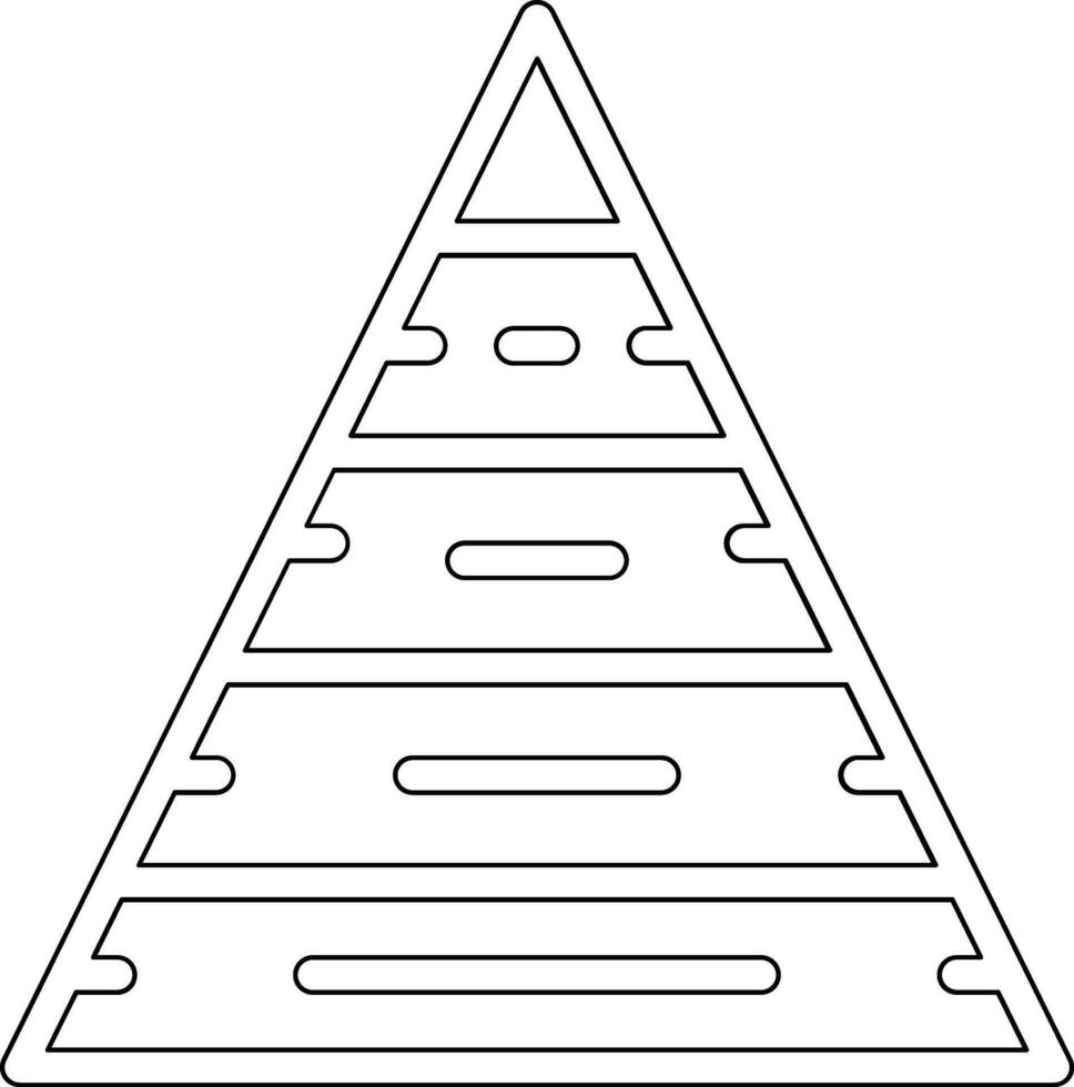 Pyramid Chart Vector Icon