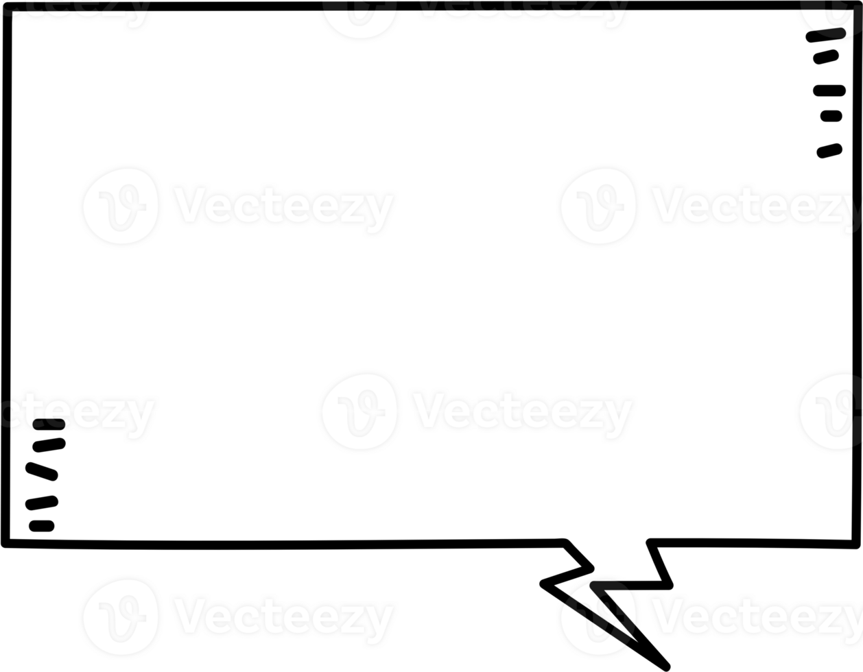 Black and white speech bubble balloon, icon sticker memo keyword planner text box banner, flat png transparent element design