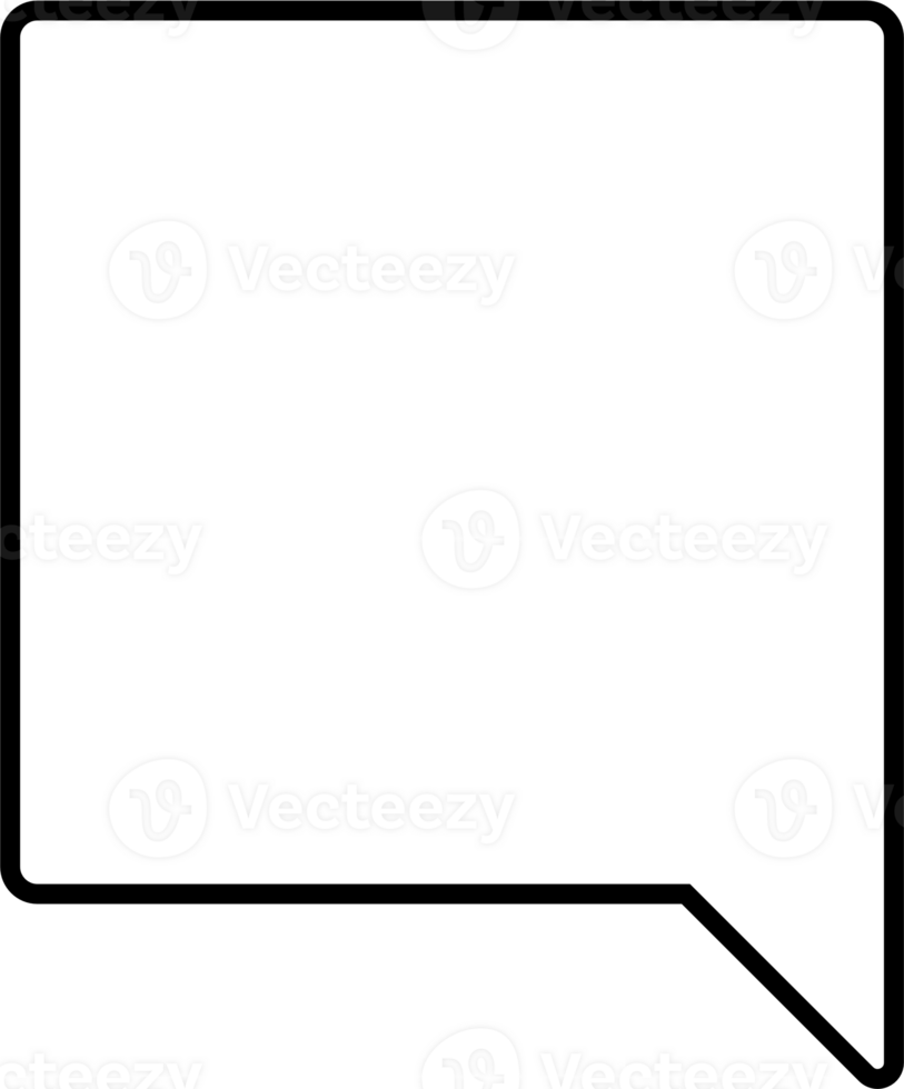 Black and white speech bubble balloon, icon sticker memo keyword planner text box banner, flat png transparent element design