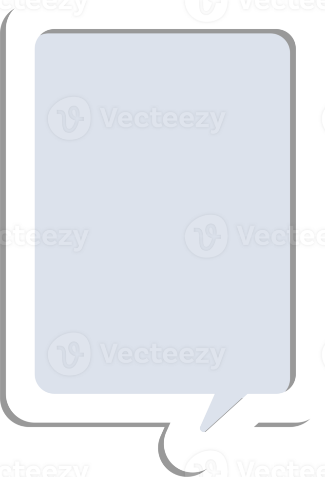 speech bubble balloon icon sticker memo keyword planner text box banner, flat png transparent element design