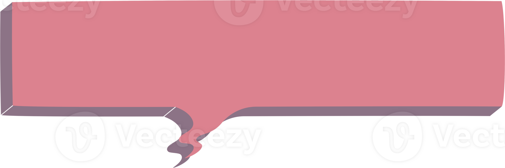 Colorful pastel pink color speech bubble balloon, icon sticker memo keyword planner text box banner, flat png transparent element design