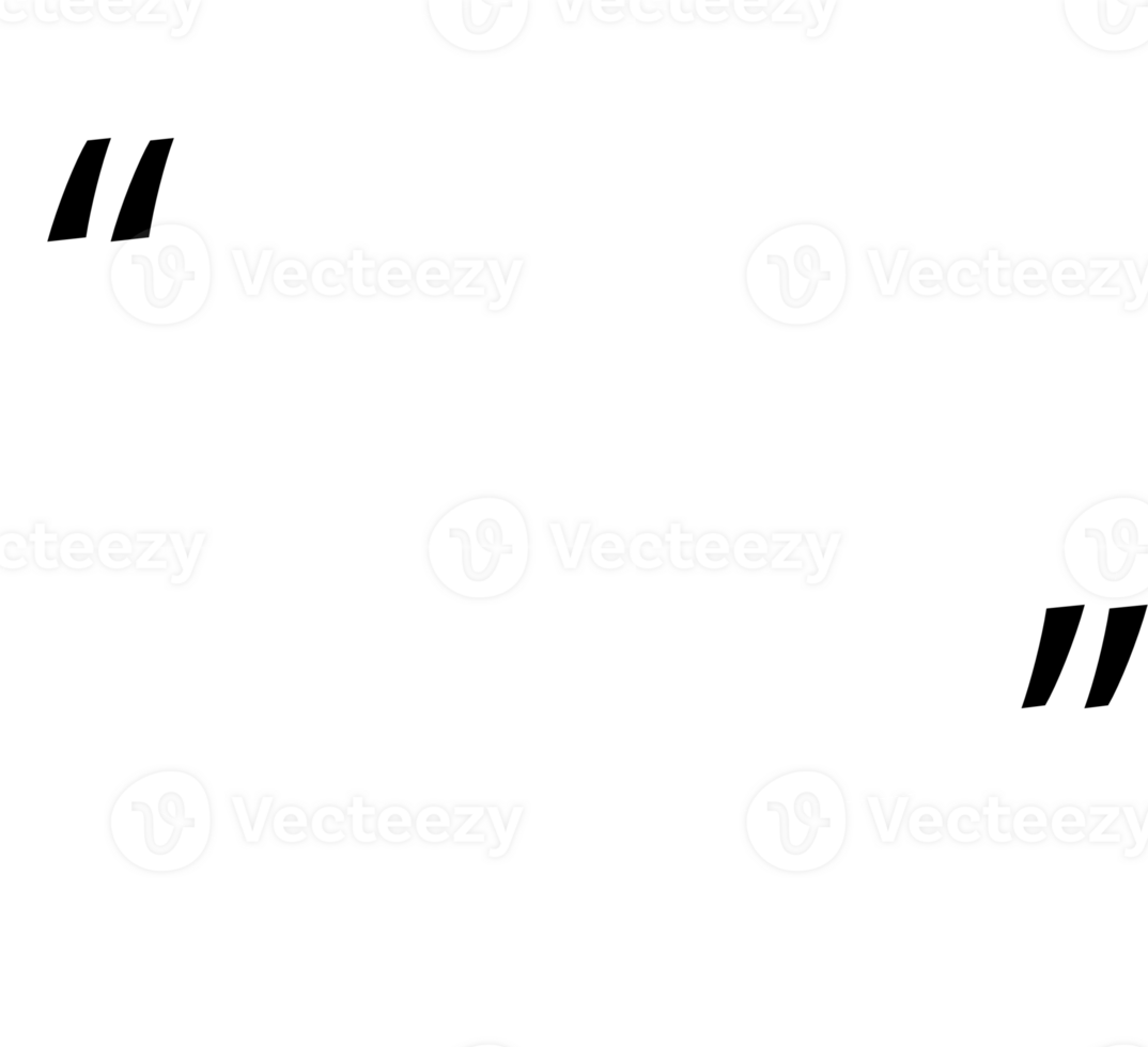 Black and white speech bubble balloon with quotation marks, icon sticker memo keyword planner text box banner, flat png transparent element design