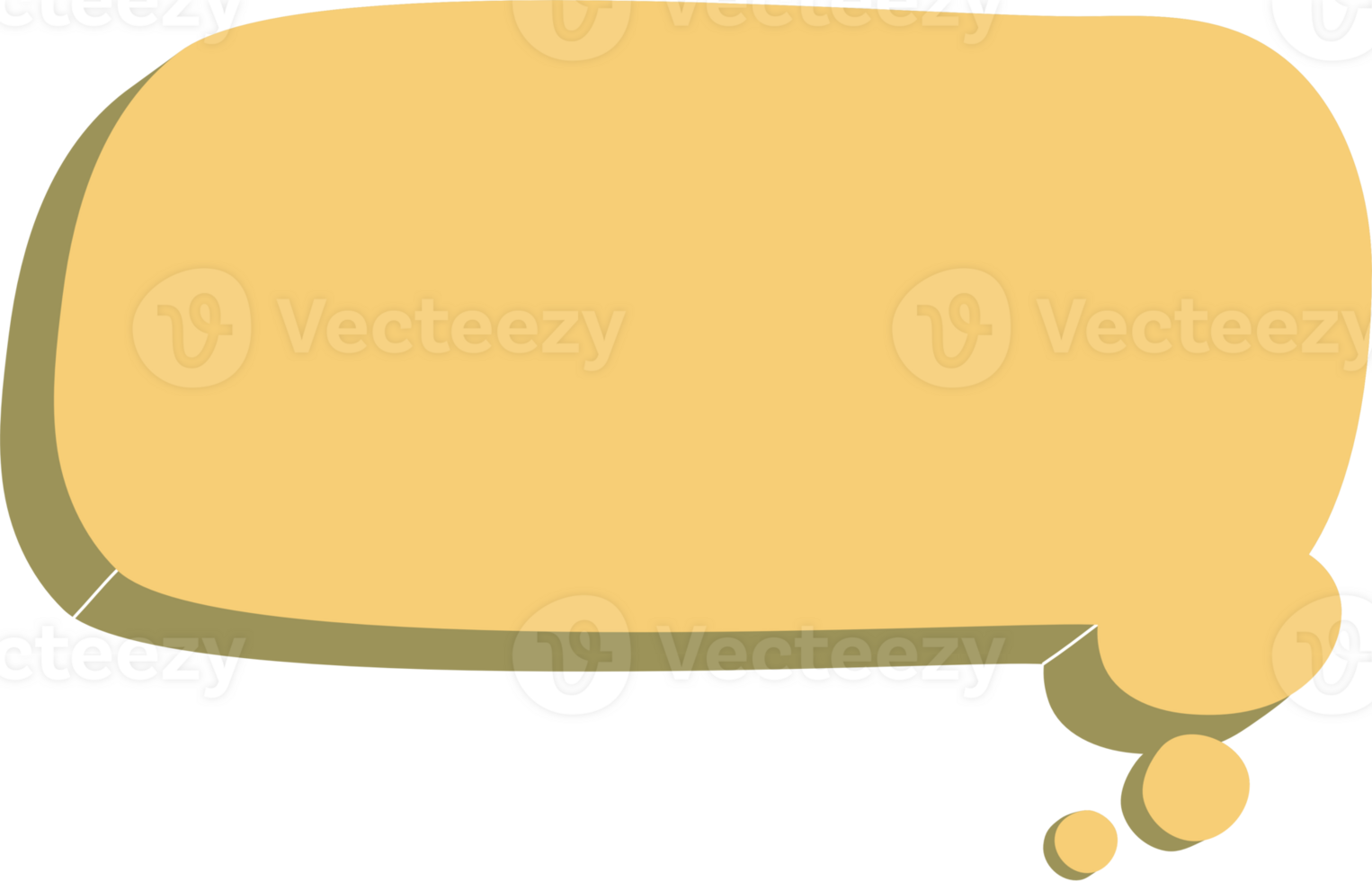 Colorful pastel yellow color speech bubble balloon, icon sticker memo keyword planner text box banner, flat png transparent element design