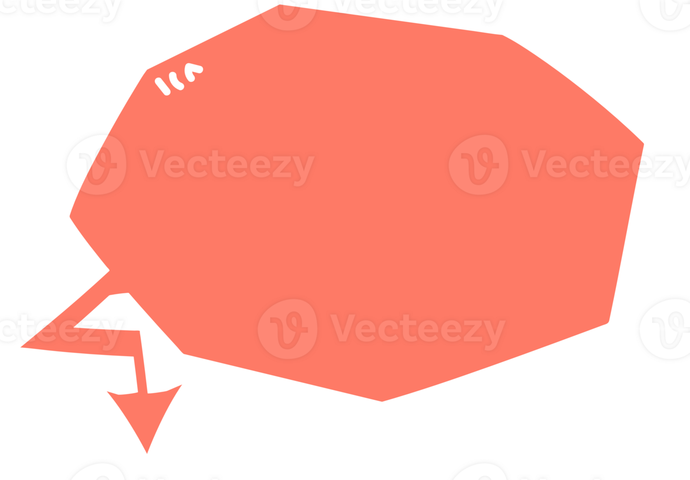 Colorful pastel orange color speech bubble balloon with arrow point, icon sticker memo keyword planner text box banner, flat png transparent element design