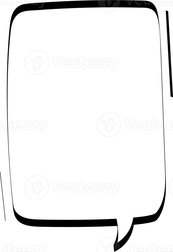 Black and white speech bubble balloon, icon sticker memo keyword planner text box banner, flat png transparent element design