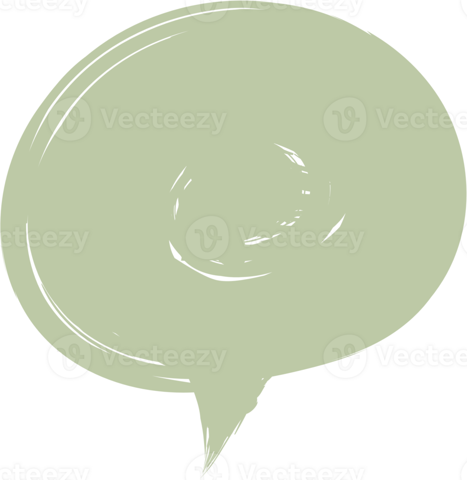 Colorful pastel green color speech bubble balloon, icon sticker memo keyword planner text box banner, flat png transparent element design