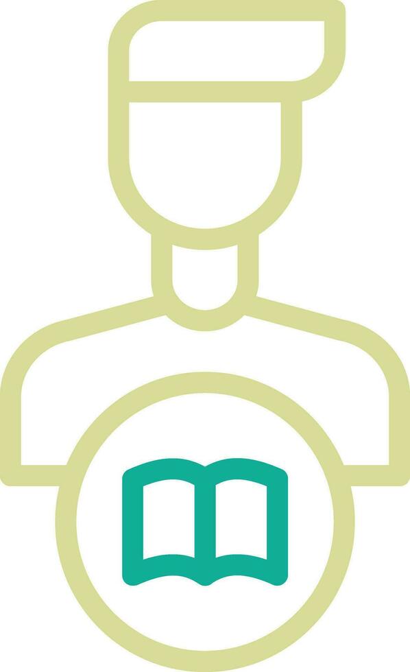 Library Man Vector Icon